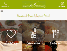 Tablet Screenshot of helenscatering.com.au